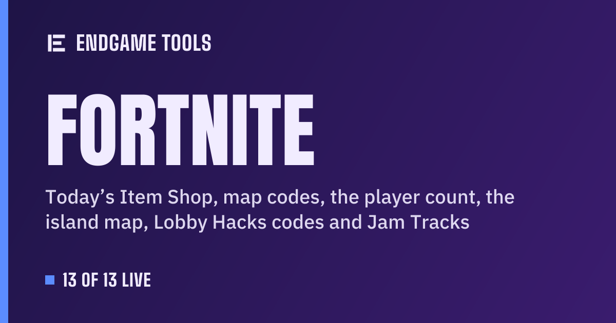 Marquee Masher: last in the Fortnite Item Shop · Endgame Tools