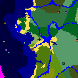 Karte des Seeds -2044636376385167176: 1.024 × 1.024 Blöcke um seinen Einstiegspunkt, mit Biomen und Bauwerken