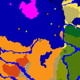 Karte des Seeds -6553776820984127118: 1.024 × 1.024 Blöcke um seinen Einstiegspunkt, mit Biomen und Bauwerken